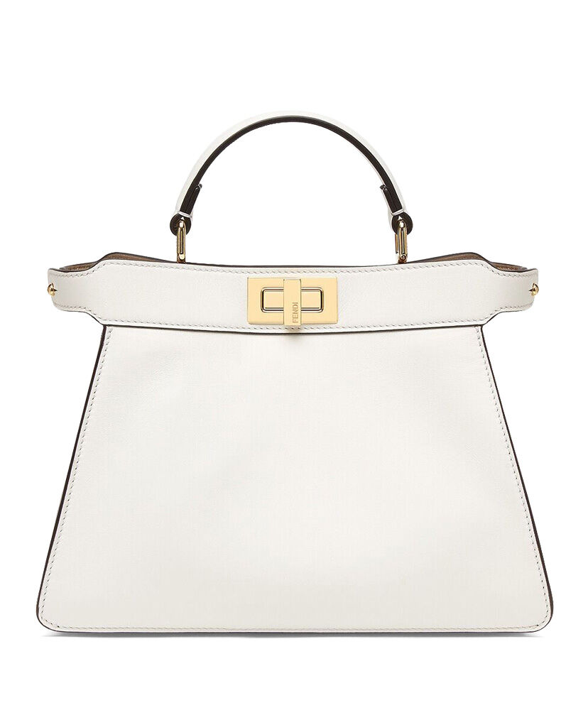 Fendi Peekaboo Iseeu Small Handbag 8BN327 White